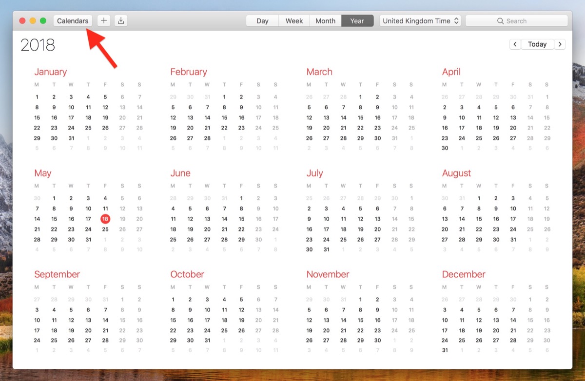 access calendar data for mac